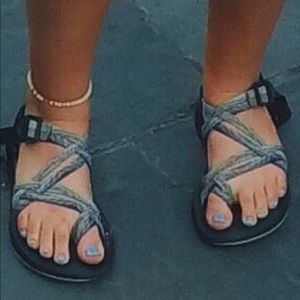 Chaco Double Strap Purple Blue